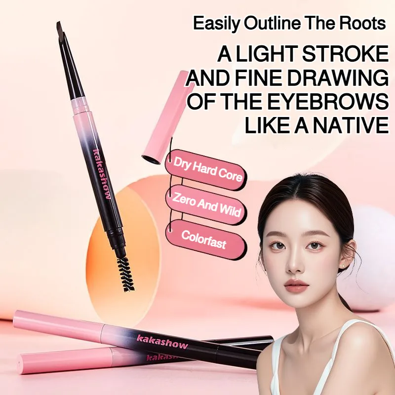 Antistaining Eyebrow Makeup Eyebrow powder Care Natural skin tone Eyebrows Easily outline wild eyebrows Dualended Eyebrow Pencil