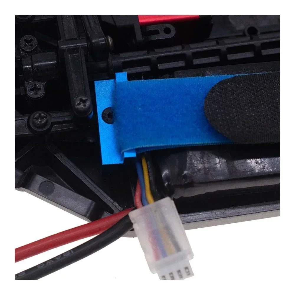 ขายึดแบตเตอรี่โลหะแบบสูง พร้อมสายรัดแบตเตอรี่ สำหรับรถ Tamiya TT02 TT02D TT02B 1/10 RC อะไหล่อัพเกรด