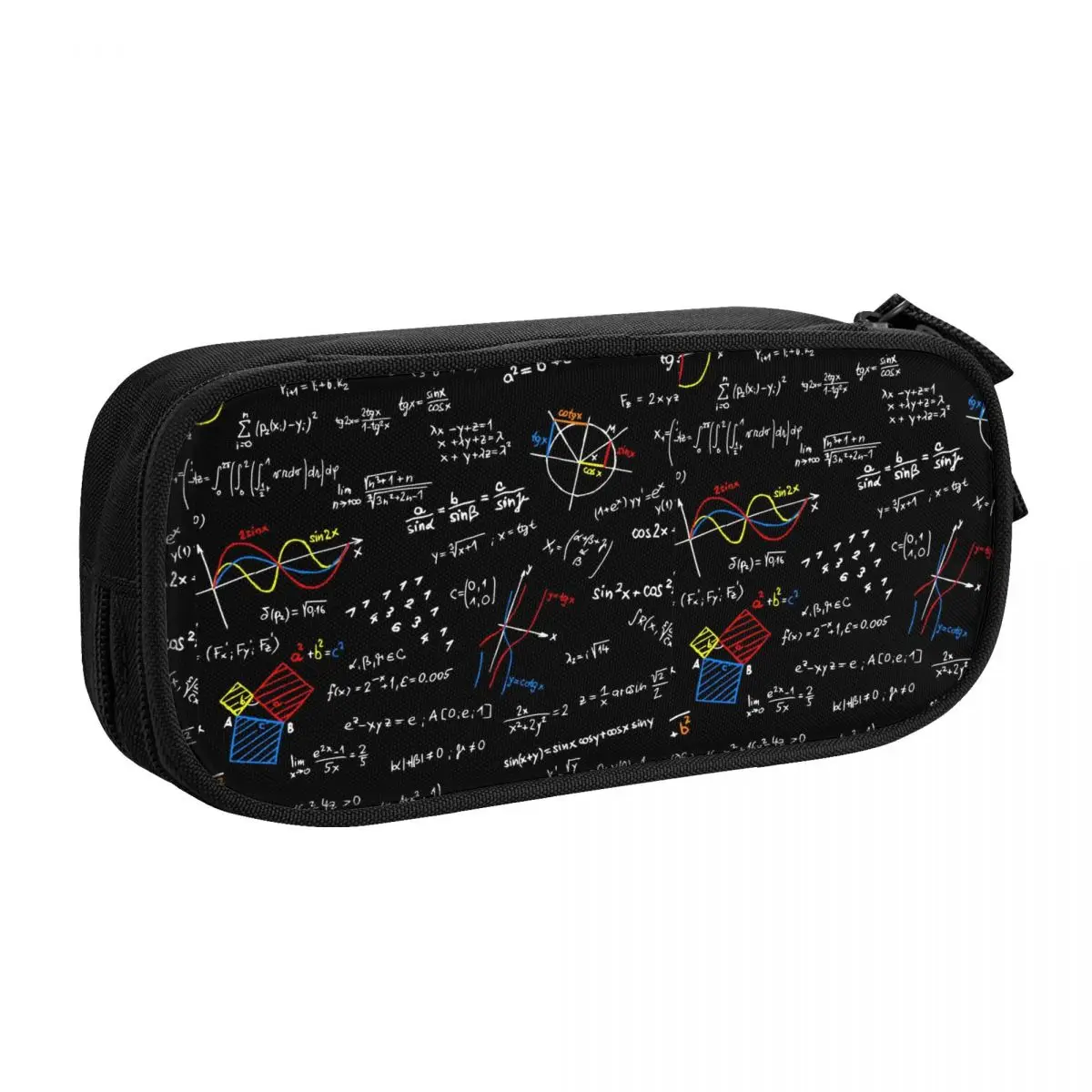 Geek Physics Equations Pencil Case for Girl Boy Large Storage Math Science Teacher Geometric Gift Pencil Box School Accessories