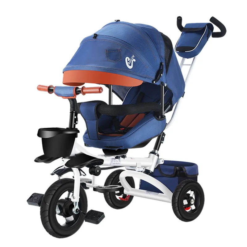 Opvouwbare Liggende เด็ก Driewieler เด็ก Fiets 1-6ปี Oude Kinderwagen Kindje Licht Fiets Kindje Fiets