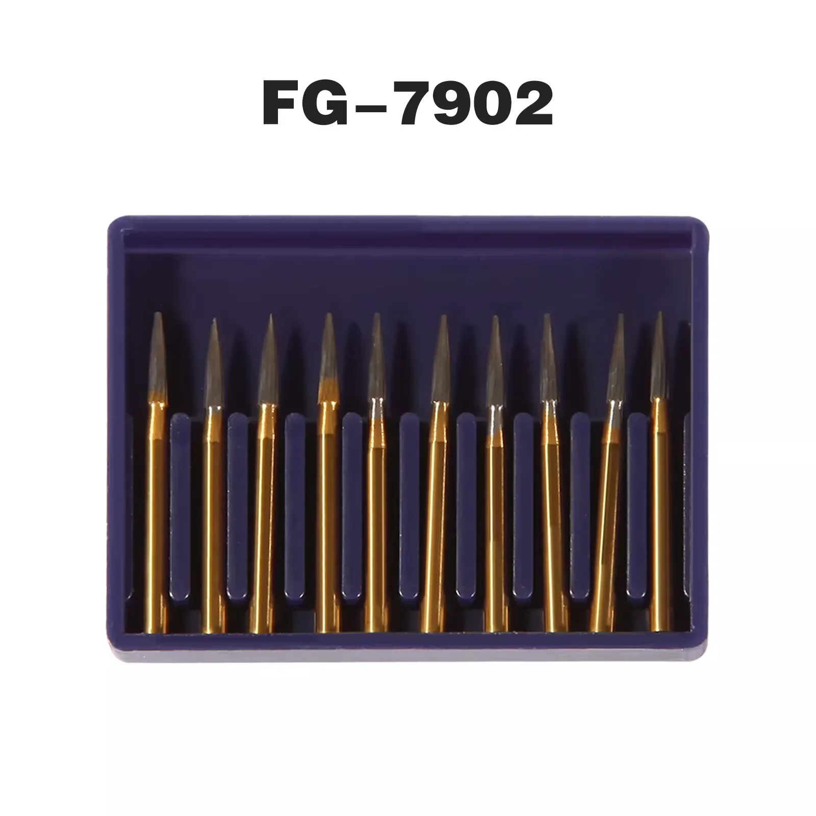 

10 шт., стоматологические боры из карбида вольфрама, дрель FG 7902, форма иглы для обрезки и отделки