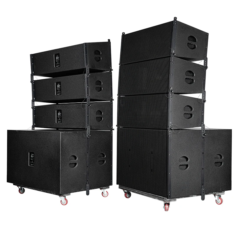 Fabrikant Dubbele 10-inch professionele line-array-luidspreker Geluidssysteem Audio Subwoofer Stage Party Passieve Line Array-luidsprekers