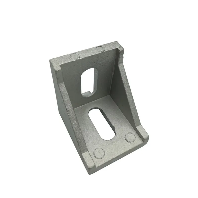 50Pcs  Aluminum Alloy Corner Bracket Fitting  Corner Angle Bracket for Connector 4040 Series Bracket Aluminium Profile Fittings