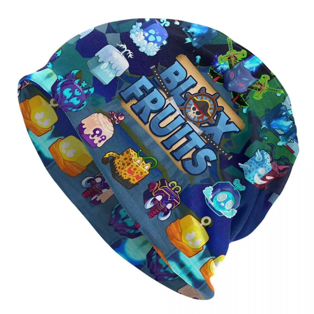 Blox الفواكه الألعاب لعبة بونيه القبعات عادية في الهواء الطلق Skullies قبعة حريمي Robloxx للرجال النساء الصيف رئيس التفاف قبعات