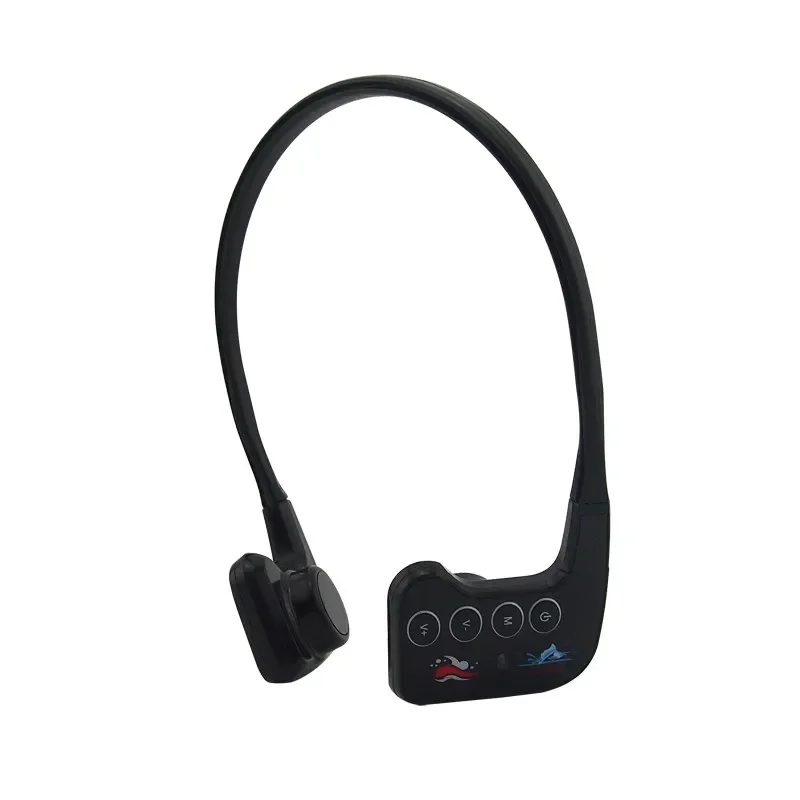 Waterproof Water Sports Training System FM Transmitter Open Water Training Wireless Earphone Bone Conduction Headphones