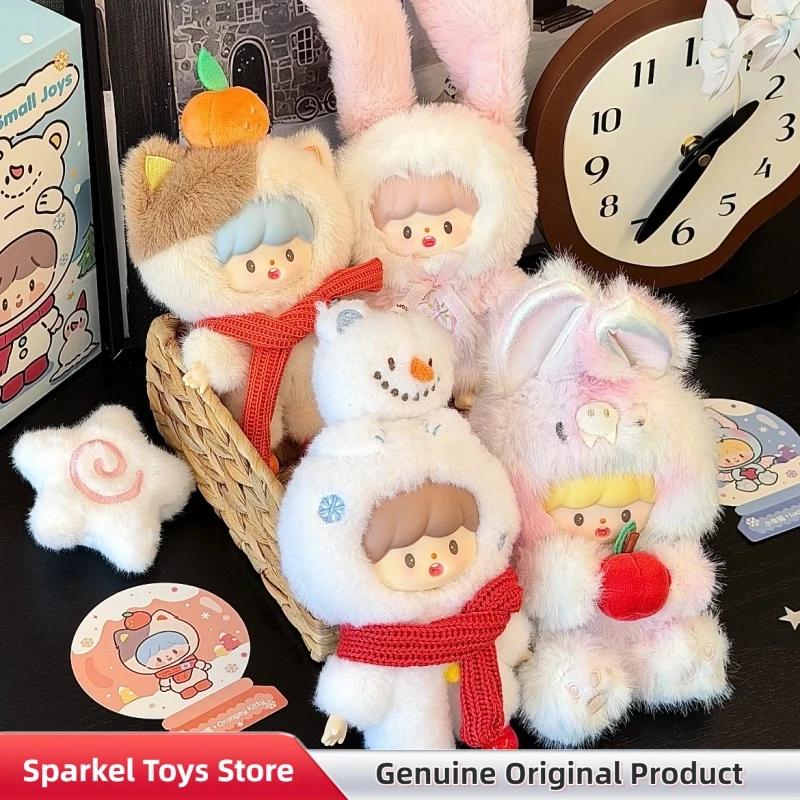 

zZoton Winter Small Joys Series Vinyl Plush Doll Blind Box Cute Bag Pendant Trendy Collectible Toy Decor Figure Mystery Box Gift