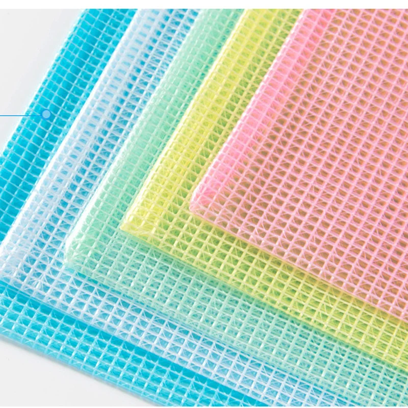 Sturdy PVC Zipper Stationery Storage Bag Folder File Mesh Bags Pouch A4 A5 A6 B5 Document Bag File Folder School Office Supplies