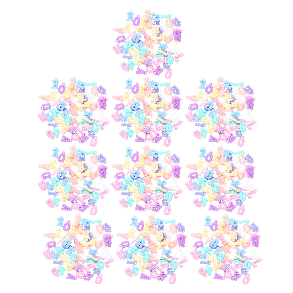 

1000 шт., подвески в виде букв алфавита, красочные бусины «сделай сам», для изготовления ювелирных изделий, браслетов, ожерелий, вечеринок, свадеб, принадлежности для рукоделия