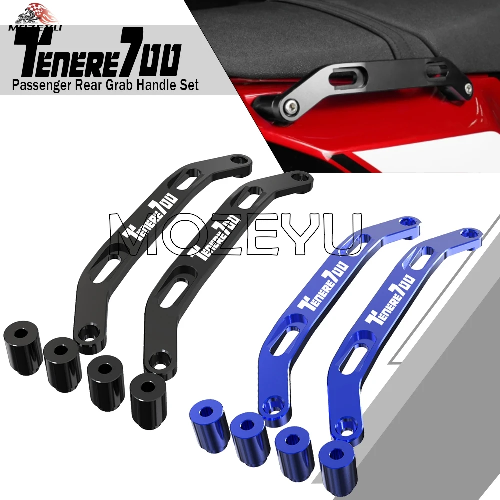 

Tenere700 2025 Motorcycle Accessories Passenger Rear Grab Handle Set For Yamaha Tenere 700 World Raid T7 2019 - 2023 2024 XTZ700