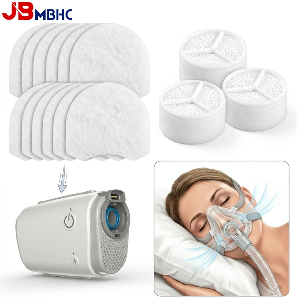 10PCS CPAP Filters for AirMini & 3PCS Humidifier for HUMIDX Plus, Disposable Replacement Filters and HME Plus, for Clean Airflow