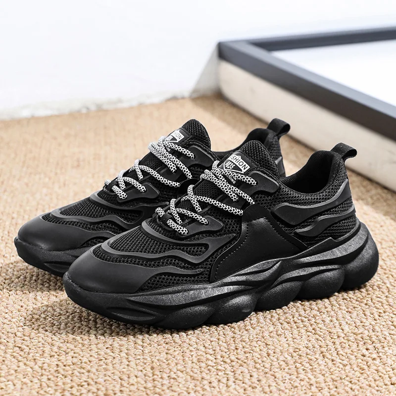 New Fashion Shoes for Men Luxury Man Sneakers Fashion Outdoor Trainers Breathable Thick Sole Casual Walking Comfortable Shoes