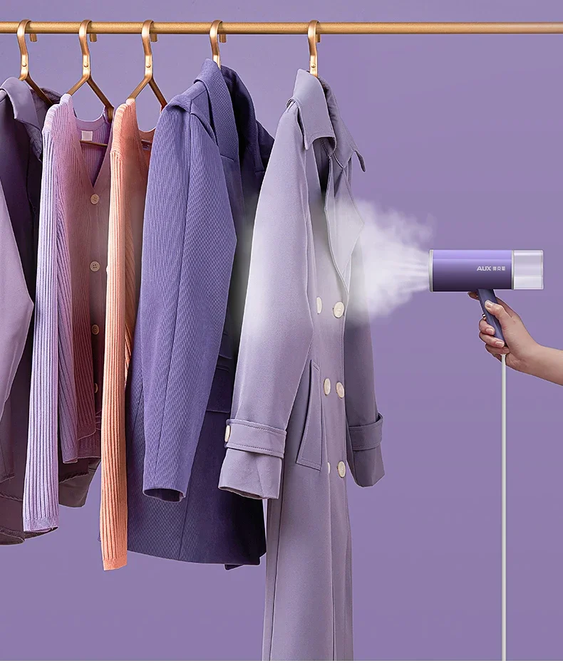 2026 New Handheld Steam Iron Foldable Garment Steamer Hanging Ironing Home Travel Clothes Ironing Machine with Hair Ball Brush