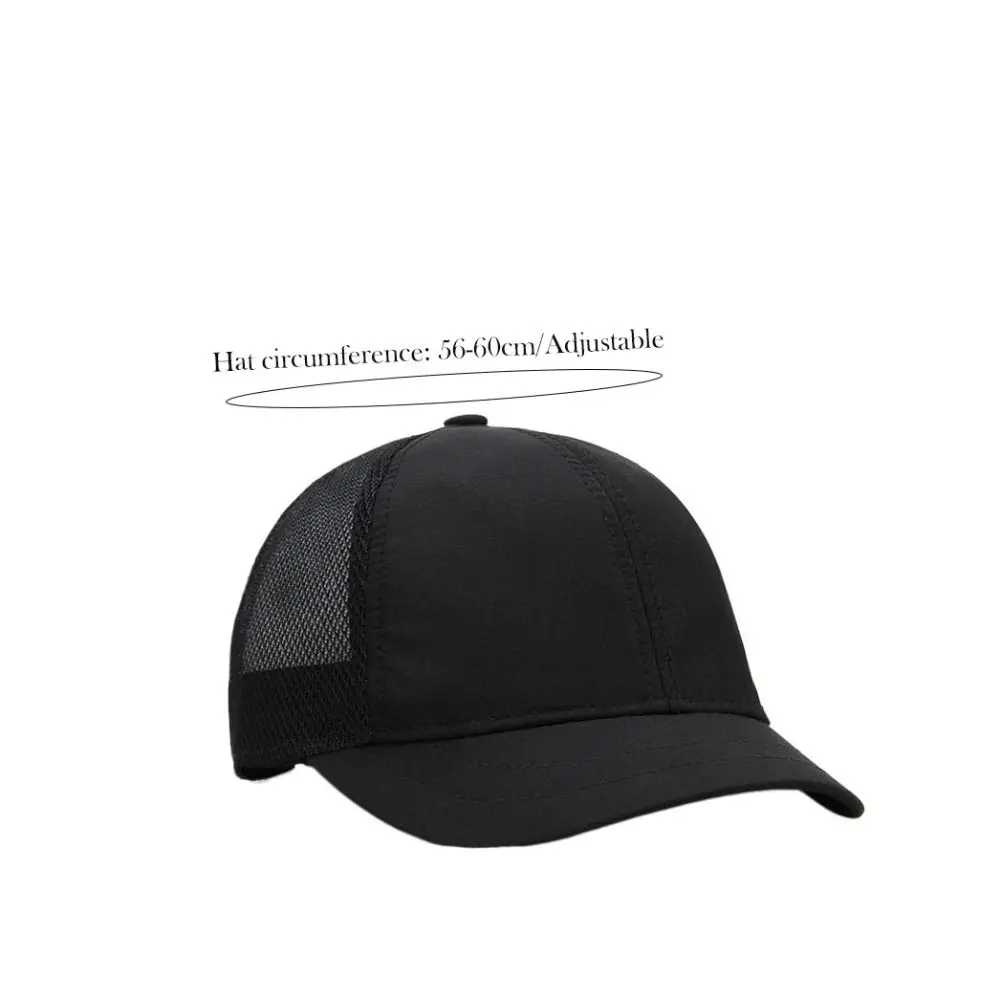 Casual Men's Quick-drying Hat Mesh Design Solid Color Short Brim Baseball Cap Ultra Thin Breathable Sun Visor Cap Unisex