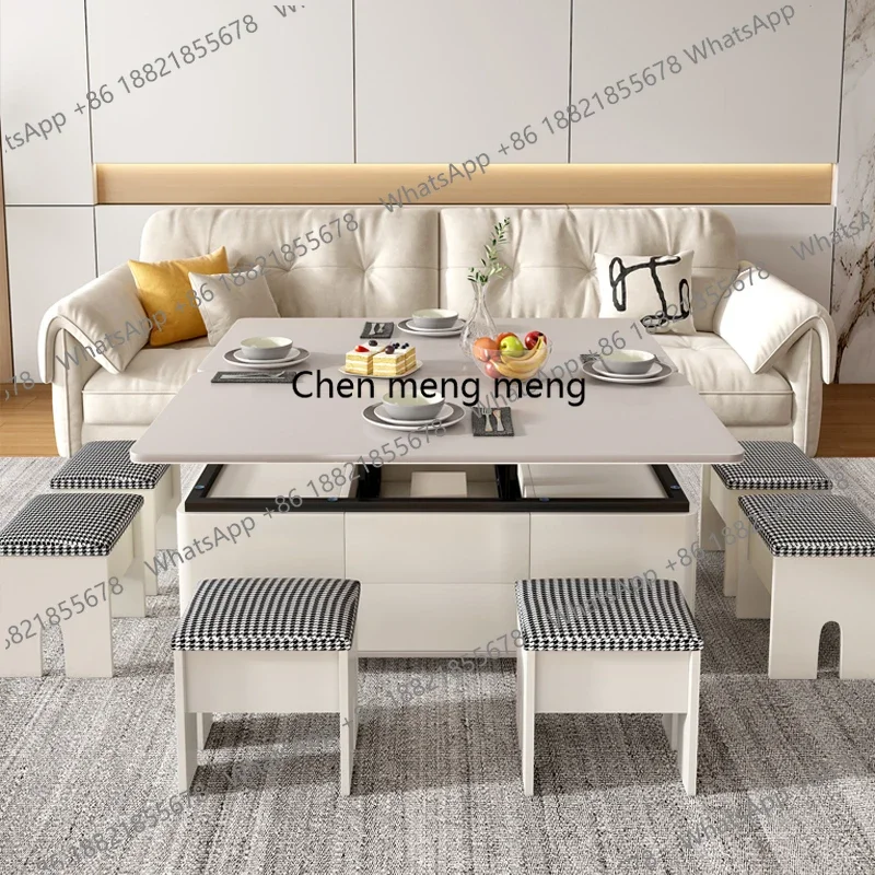 

Новинка: Журнальный столик-тумба Square Wheels, белый, с полками для хранения, эстетичный, класса люкс, для гостиной, отеля, Tavolino Da Salotto F