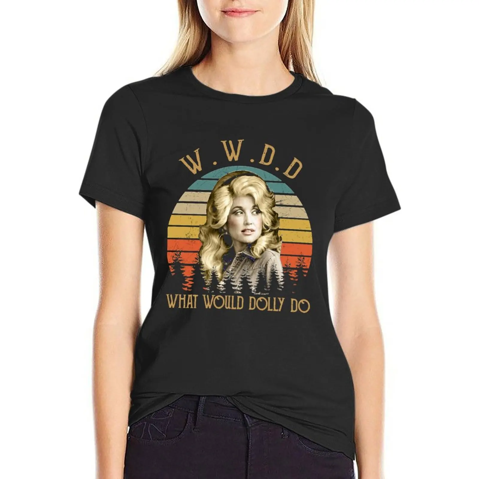 

What Would Dolly Do Country Music Retro Style T-Shirt cute clothes vintage clothes tees ariat shirts for Women