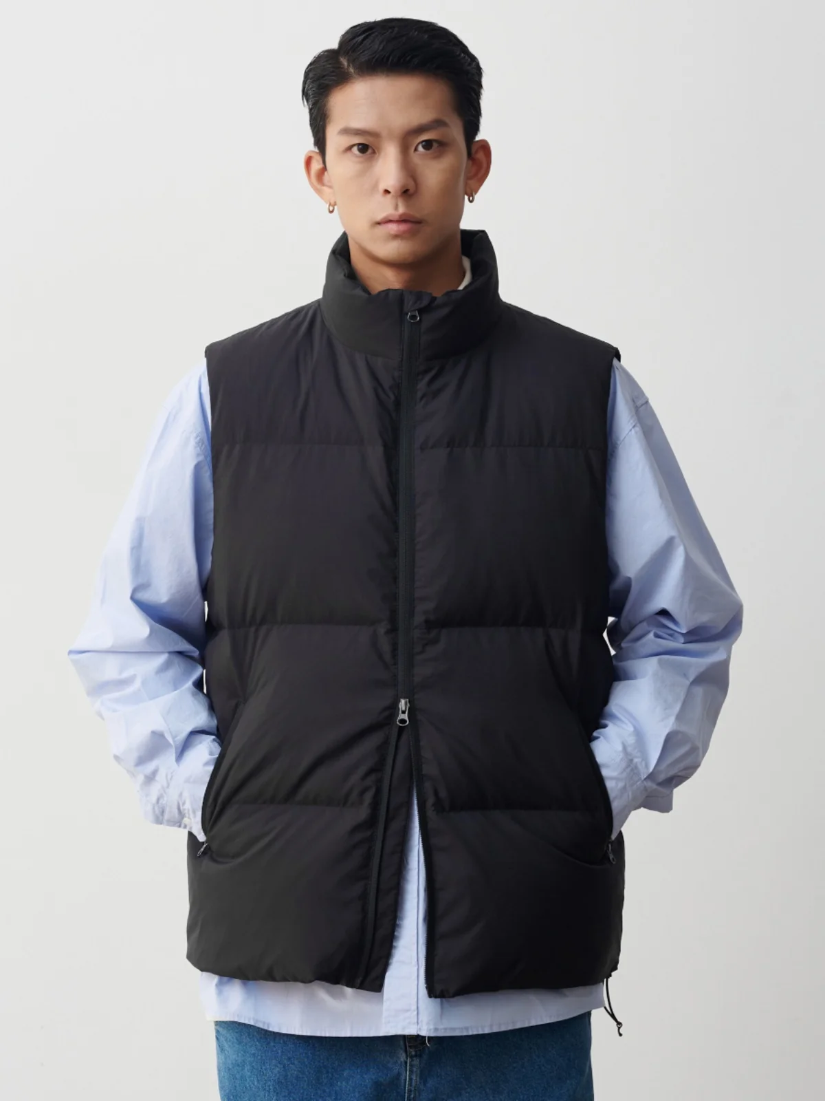 

MIKI Japanese outdoor three-proof 90 white duck down jacket vest vest graphene