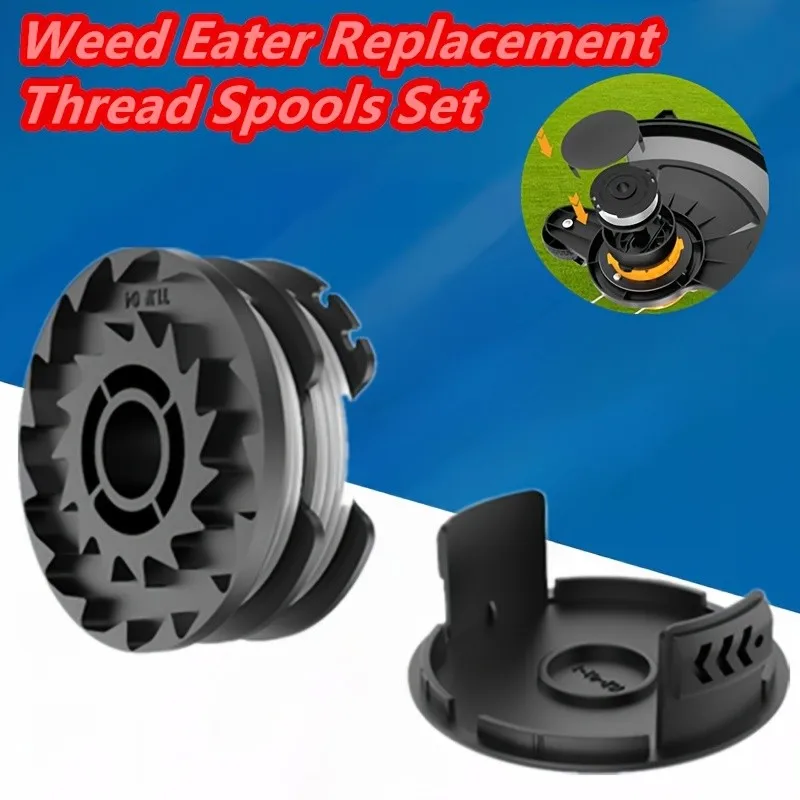 

2Pcs Trimmer Line Spool for LIDL Parkside – 1.6mm, 2×4m, Fits PRTA/PRT Series