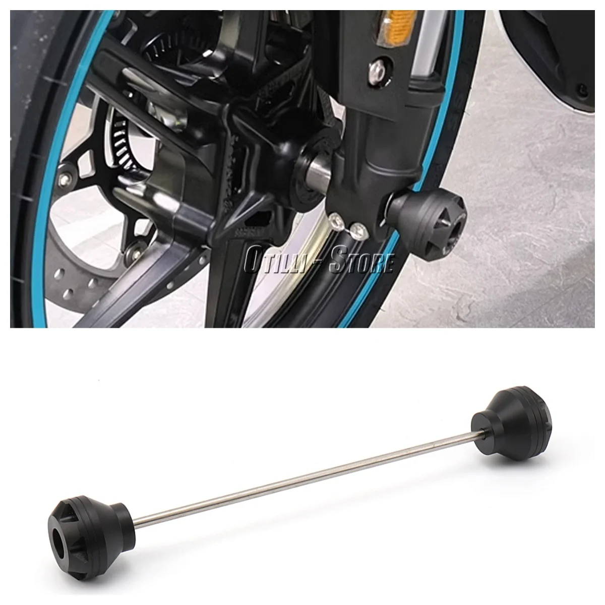 

Motorcycle Front Rear Wheel Axle Fork Tire Protection Anti Crash Slider Pad For CFMOTO 450SR 450 SR 450sr 2022 2023