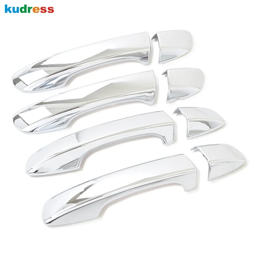 Door Handle Cover Trim For Volkswagen VW T-Cross Tcross 2018 2019 2020 2021 2022 2023 Chrome Car Molding Garnish Accessories