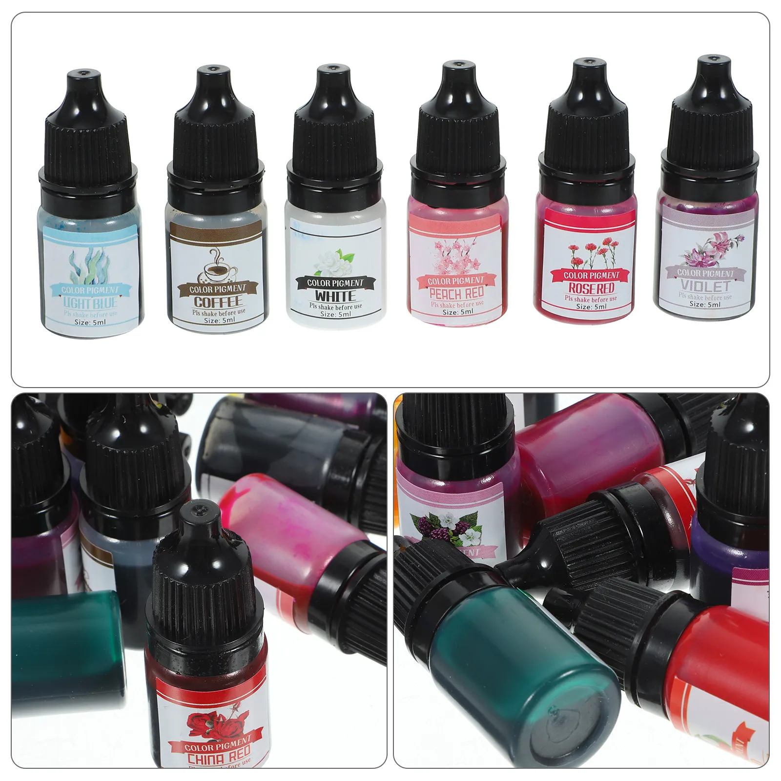 Premium DIY Colorants Set for Aromatherapy Candles Soap Making Epoxy Resin Coloring Liquid Pigment Handmade Craft Colorant