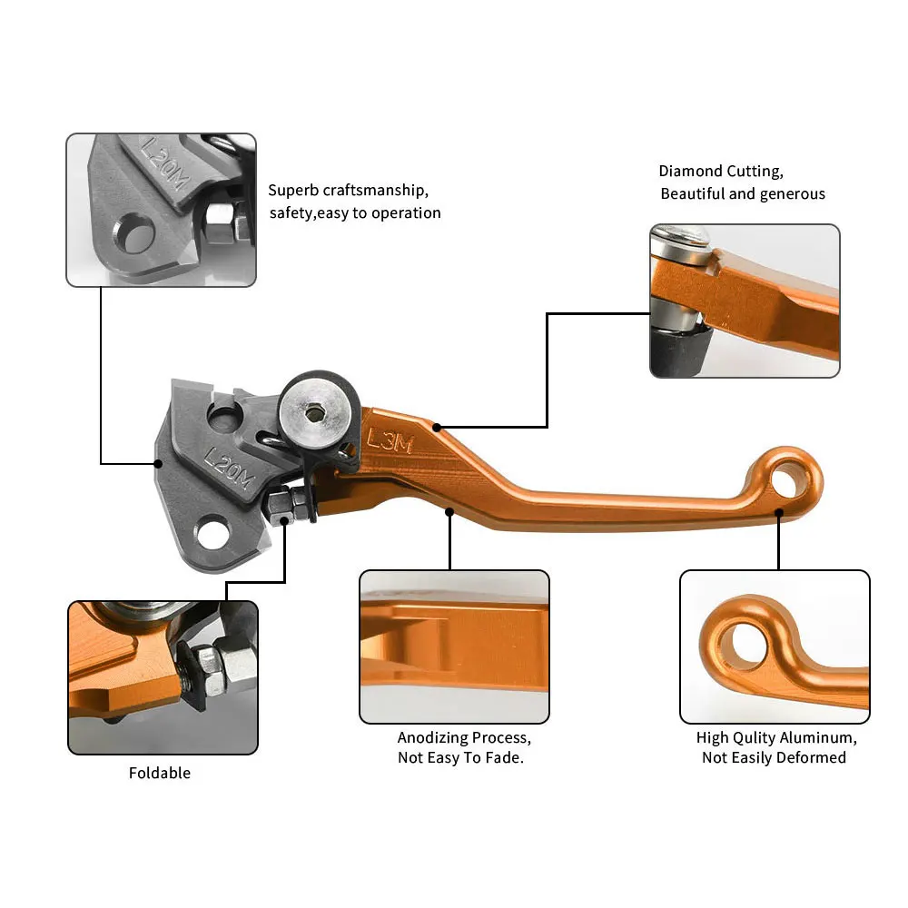 For 65SX 65XC 2004-2018 85SX 85XC 2003-2012 85 SX/XC 2014 2015 2016 2017 2018 Motorcycle CNC Aluminum Brake Clutch Levers Handle