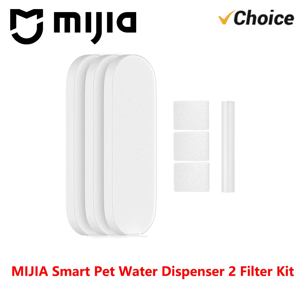 *Original* NEW MIJIA Smart Pet Water Dispenser 2 Filter Kit, 3+3+1 Pack, 4-Stage Filtration, Antibacterial Water Purification