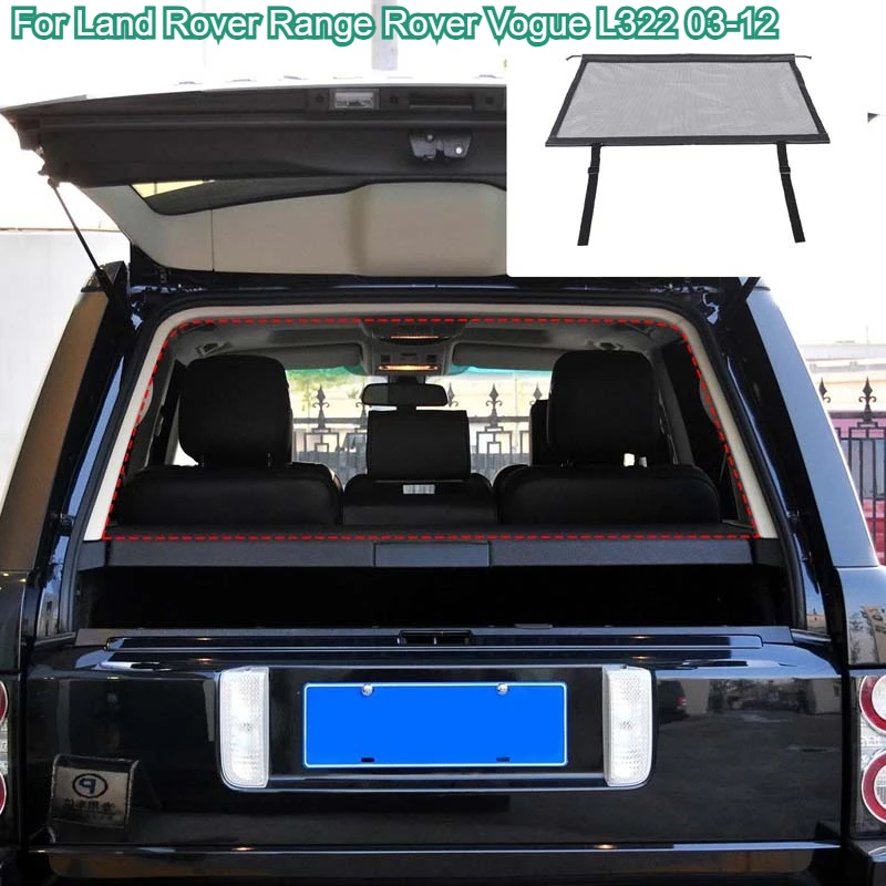 For Land Rover Range Rover Vogue L322 03-12 Car Trunk Security Isolation Storage Net Pet Luggage Fence Mesh Accessories