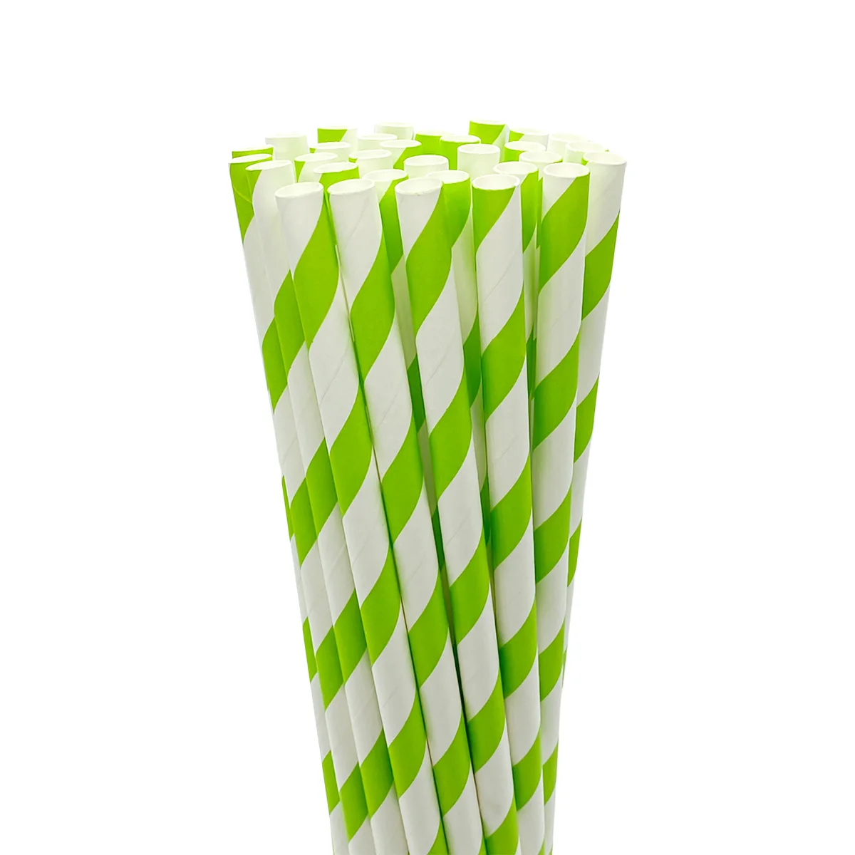 50pcs cotton candy stick green&white striped disposable bulk caliber 10mm Creative bouquets available birthday party decoration