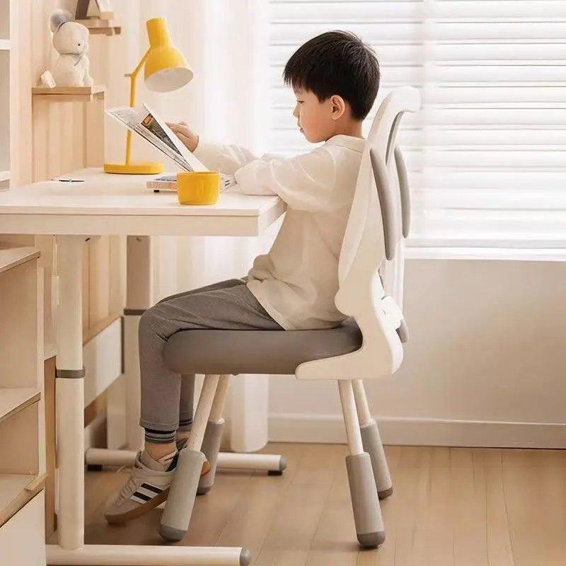 子供用学習椅子-調整昇降デスク-書き物矯正用の特別な背もたれ椅子-座り姿勢