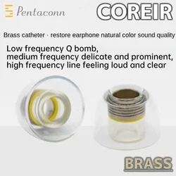 Eartips Pentaconn Built-in Brass Catheter in Ear Earplug Coreir Tips ie900 HS2000 Earplug Silicone Earphone Sleeve Nozzles