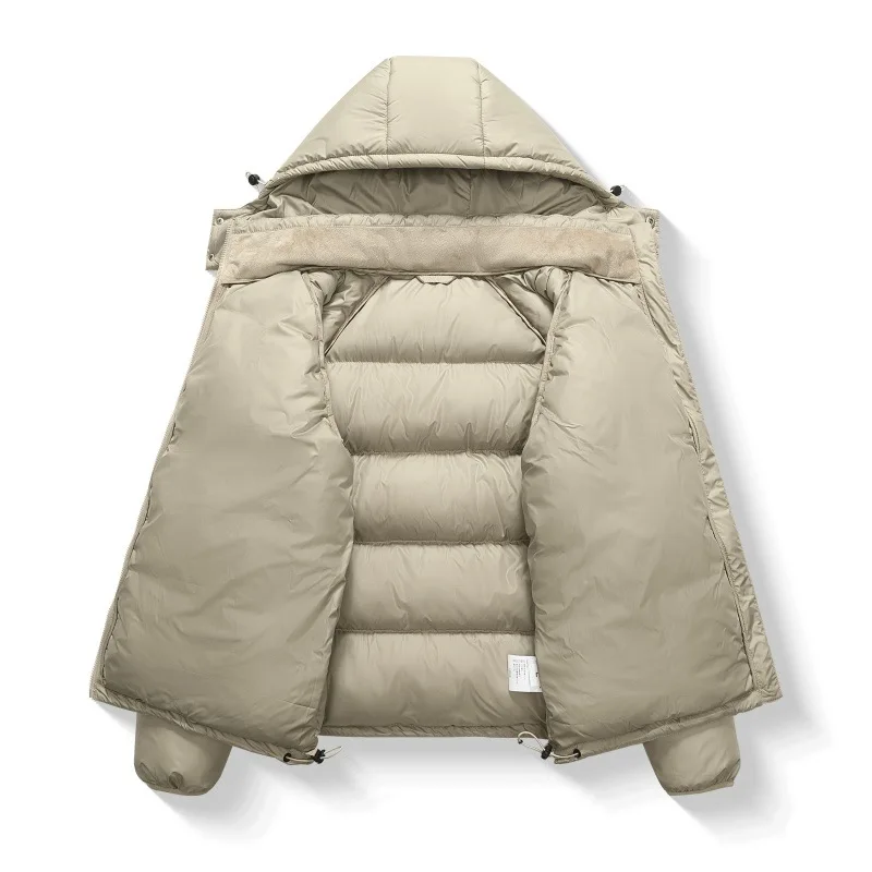 Men's 2026 Winter Thick down Cotton Jacket 30D Soft Bread Cotton Coat for Warmth New Cotton Jacket for Men