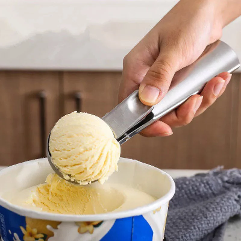 Eis Löffel Edelstahl Scoop Eis Ball Scooper Obst Löffel Gefrorenen Joghurt Gelato Scoop Küche Werkzeuge Sommer Gadget