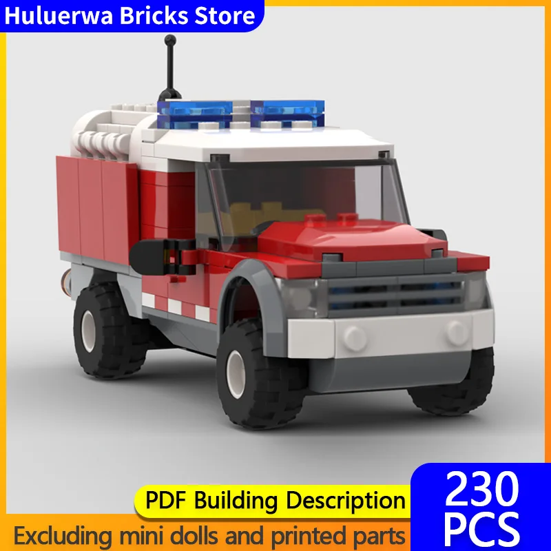 

Speed Hypercar Model MOC Building Bricks Small Fire Engine Modular Technology Gifts Holiday Assemble Children Toys Suit