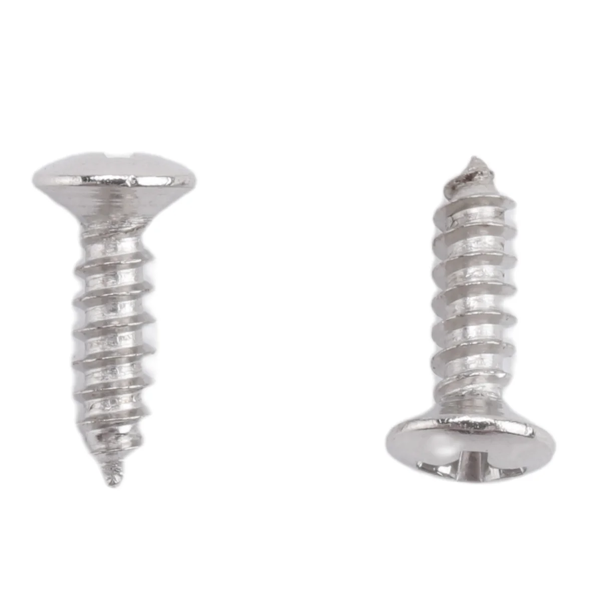 100 шт. винты для накладки для гитары и бас-гитары для Strat & Tele, серебристые