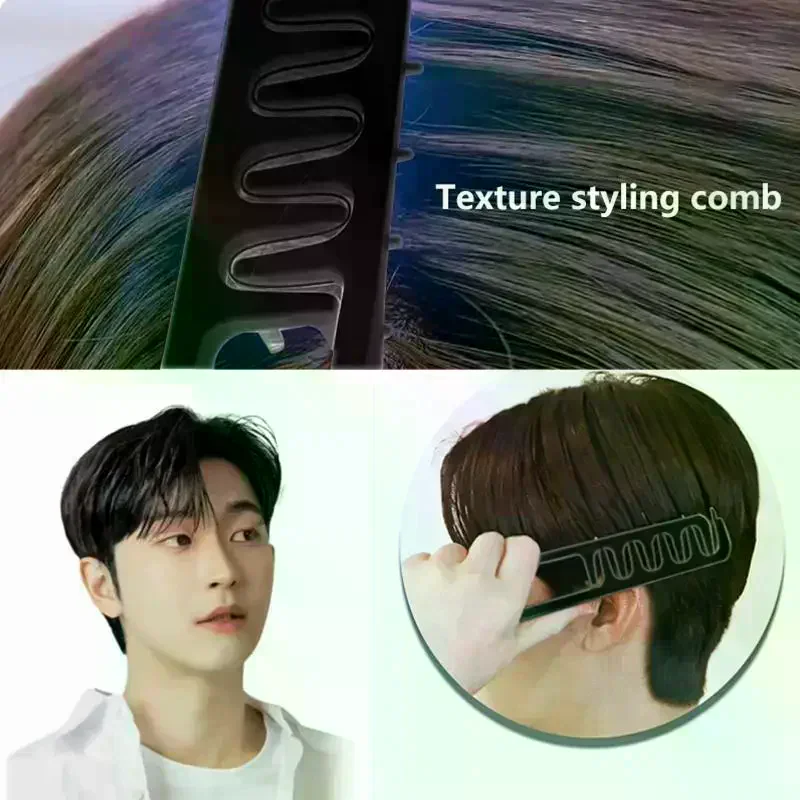 /ACR/Hair Styling Comb Hair Seam Comb Styling Bangs Combs Fluffy Hairdressing Tool Hair Root Top For Women Men Wide-Tooth