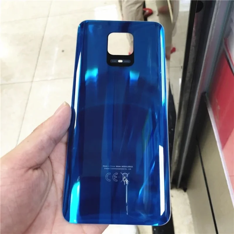 For Redmi Note 9S / Note 9 Pro (64MP camera) battery cover door rear glass housing case