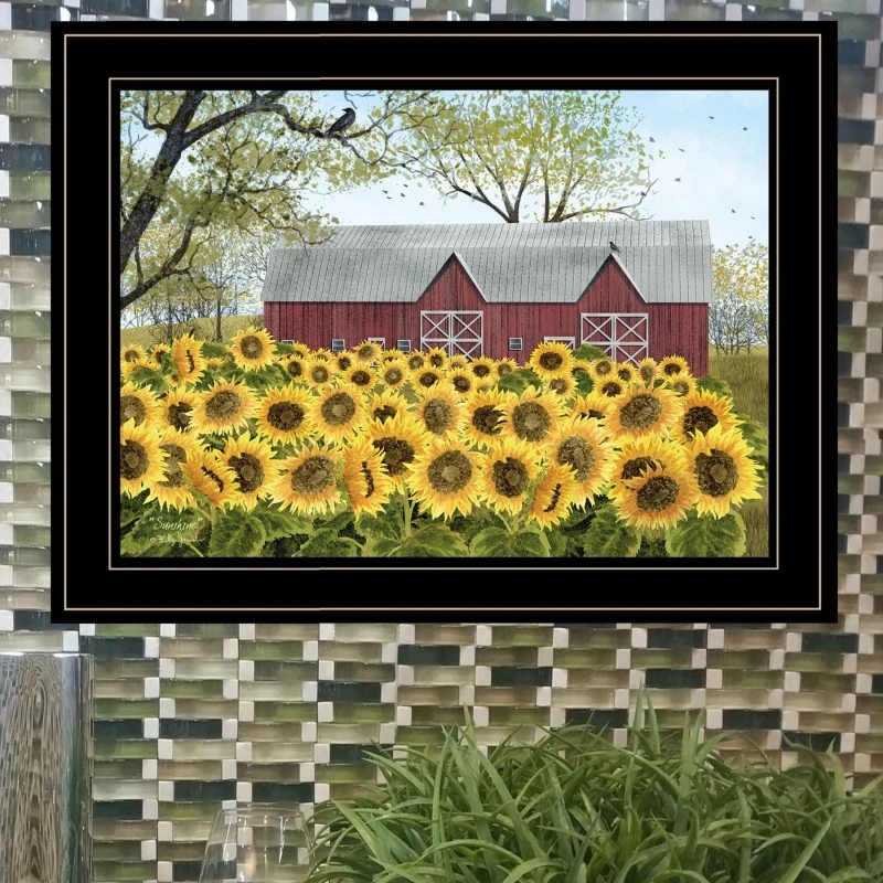 

Decorative art painting with black wood grain frame durable and fade resistant enjoying eternal beauty exquisite craftsmanship