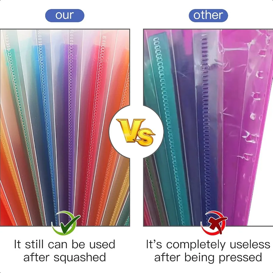 7 Pocket Accordian File Folders Expanding File Folder A4 Letter Size Paper Portable Document OrganizerBlack