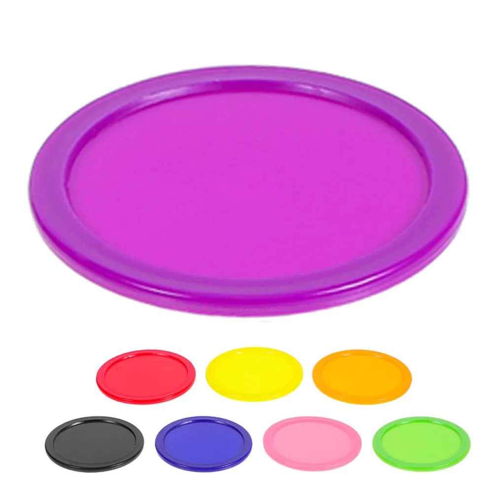8pcs Heavy-Duty 64mm Air Hockey Pucks Set – Durable Replacement for Home & Family Table Games