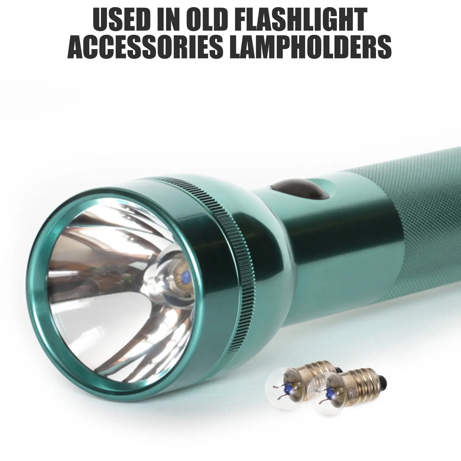 E10 Mini Light Bulbs 10pc Two and a Half Volt Zero Point Three Amp Screw Base Wired Holders Flashlight Repair