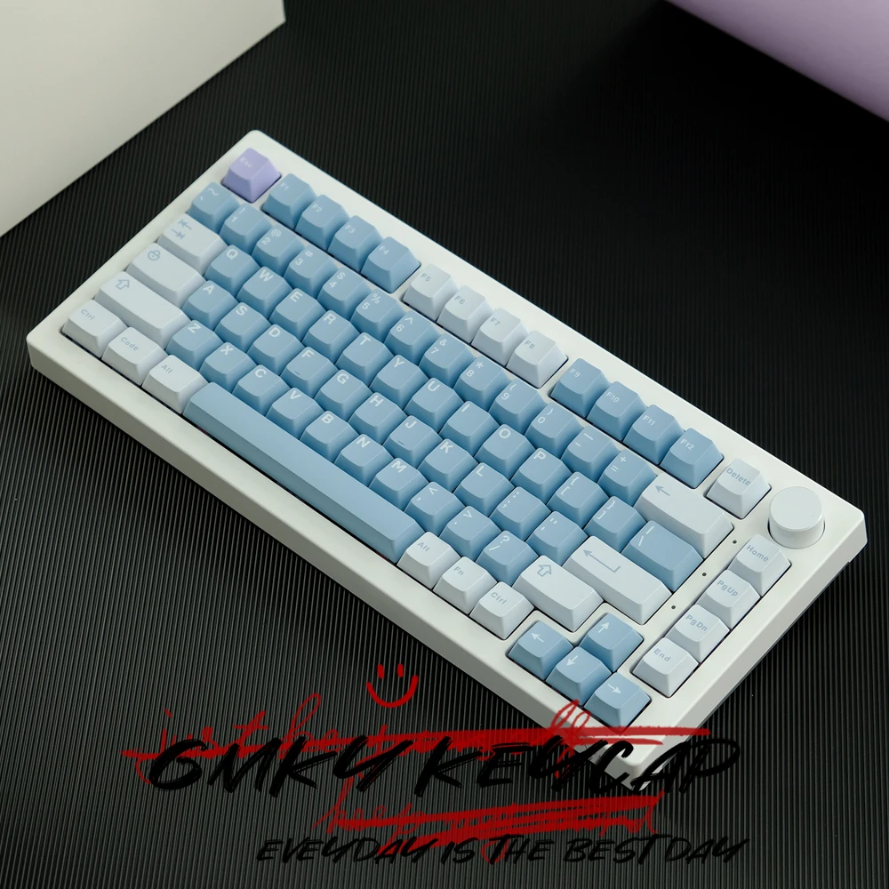 Imagem -04 - Gmky Illusio Contraste Cores Keycaps Cereja Perfil Duplo Tiro Abs Fonte Pbt Keycaps Abs Fonte para mx Interruptor Teclado Mecânico