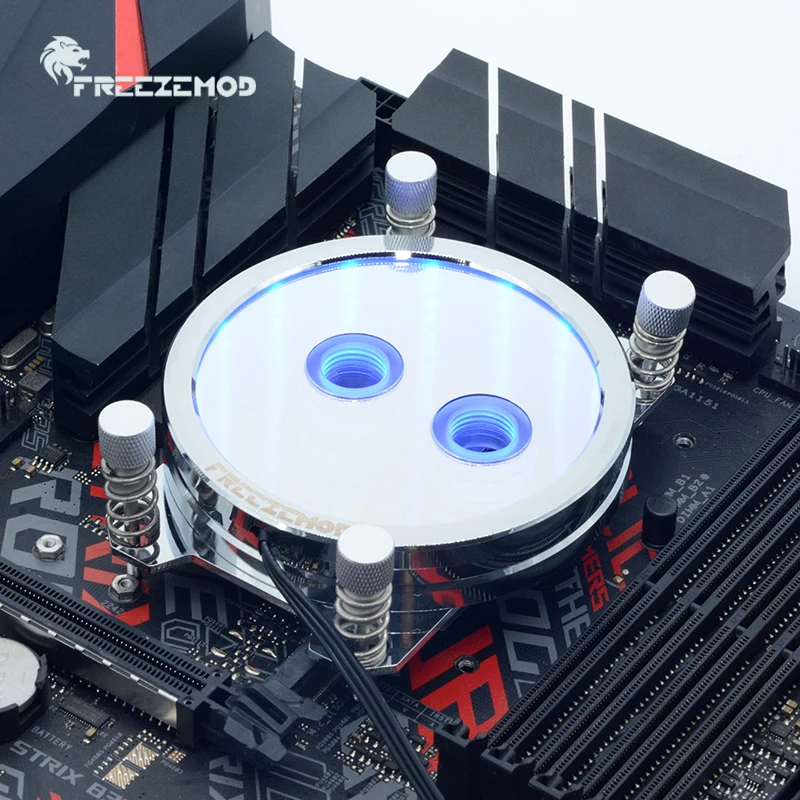 FREEZEMOD CPU Water Cooling Block For Ryzen AMD AM2 AM3 AM4 Processor Cooler Infinite Gradient Effect 5V ARGB AURA SYNC