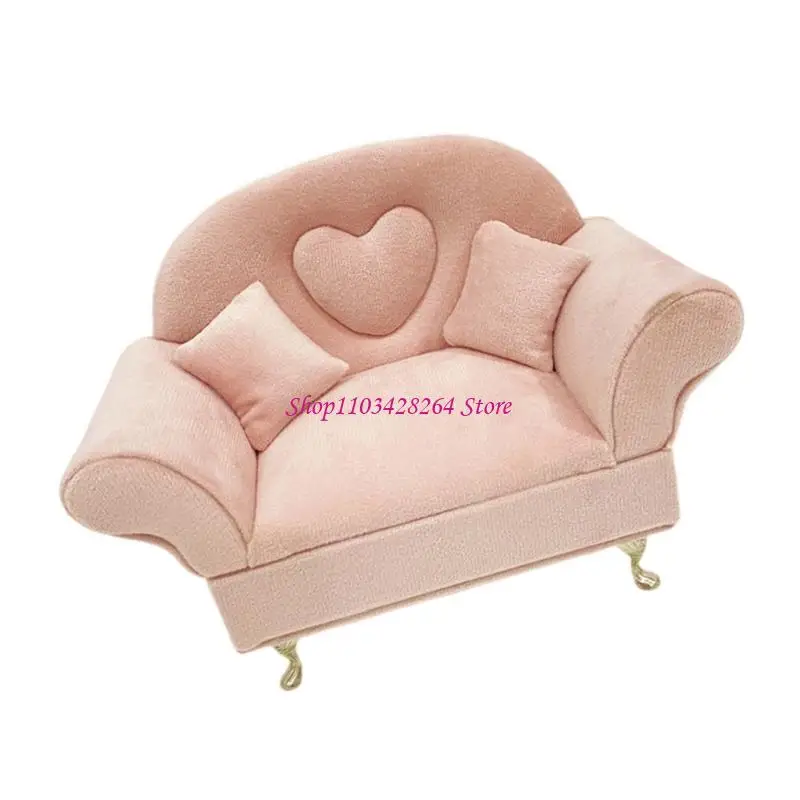 

1/6 Scale Dollhouses Loveseat Sofa Jewelry Display Stand for Artistic and Creative Arrangements