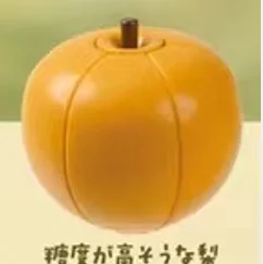 Yell Japan Gashapon Capsule Toy Figurine Cute Diced Fruit Chopped Pear Figure Anime Miniature Model Doll Accessories Gift