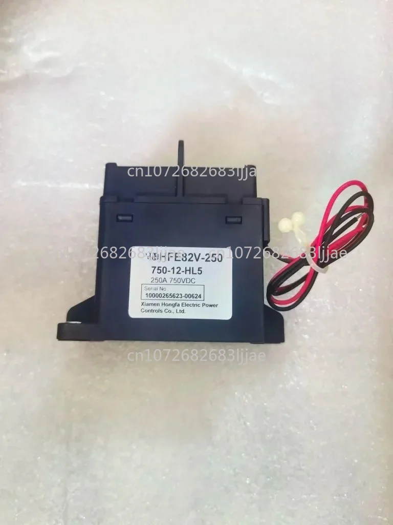 New Energy High Voltage DC Contactor Hfe82v-250 750-12-hl5 Coil 12V Contact 250A