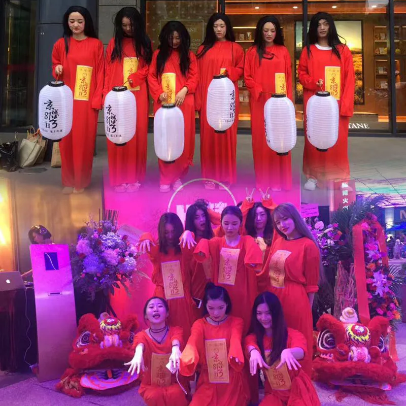 

Белые волосы, костюм ведьмы, женский призрак, Хэллоуин, реквизит для косплея, сценический костюм ужасов, традиционная китайская опера