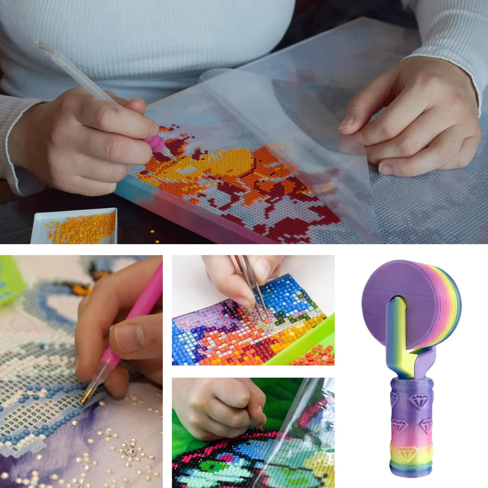 أداة توزيع فنية مريحة وخفيفة الوزن، أسطوانة مطبوعة ثلاثية الأبعاد للمنزل والأصدقاء والعائلة والرجال والنساء والبالغين والأطفال