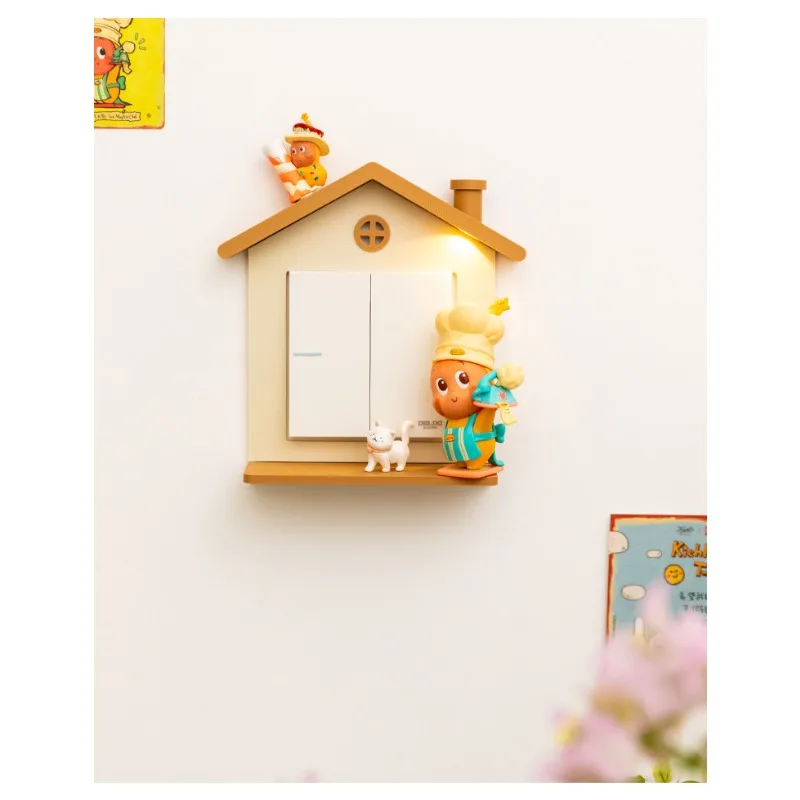 

Star Character Protection Switch Border Cover Advanced Socket Panel Light Decor Wall Sticker Hook Waterproof Dustproof Home