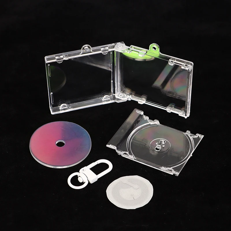 5.3*4.5cm Peripheral Memorial Album Pendant NFC Blank Mini CD Case Pendant DIY Keychain Backpack Charm Gift