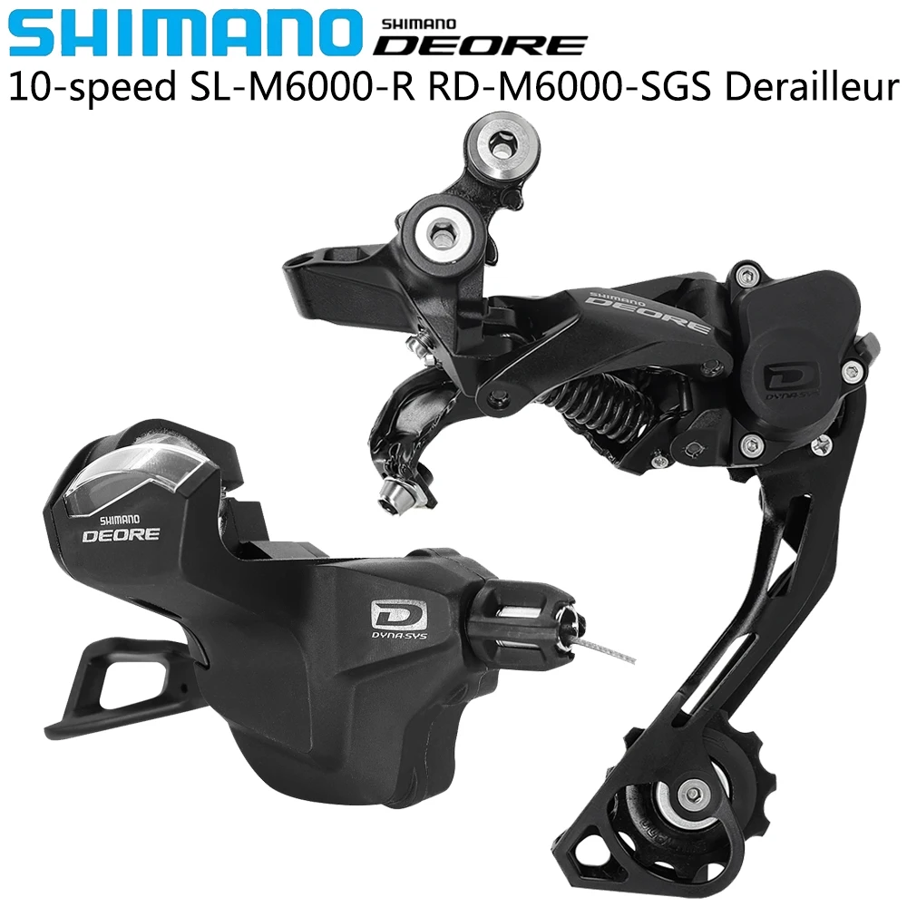 SHIMANO DEORE M6000 10 Speed Derailleur for MTB Bike SL-M6000-R/L RD-M6000-SGS Left Right Shift Lever Long Cage Rear Derailleur